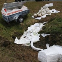 Ecospill Spill Trailer in Use | Spill Kits