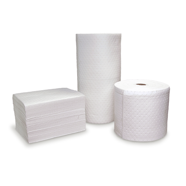 Fuel & Oil Absorbent Mats - White
