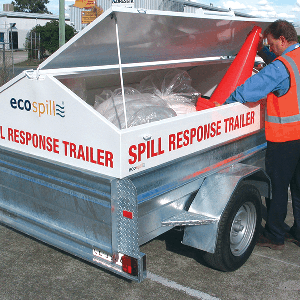 Ecospill Spill Trailer | High Side Gullwing Top Spill Trailer | Single OverPack Drum | Tandem Gullwing Spill Trailer | Mobile spill response | Brisbane Sydney MElbourne Perth Adelaide Canberra North QLD