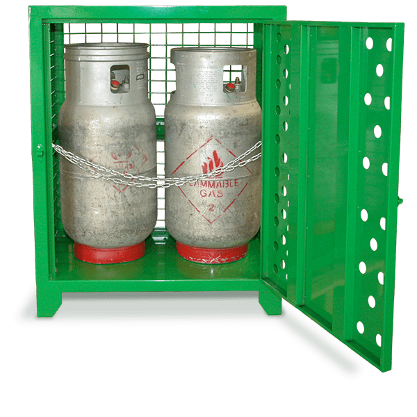 GSC2 Gas Cylinder Storage Cabinet - 2 Bottle | Gas bottle storage | AS4332 | Safety cabinets | Ecospill | Brisbane Sydney Melbourne Adelaide Perth | Canberra | Best gas bottle storage | best practice class 2 storage | Queensland North Queensland