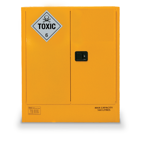 TSC160 | Toxic Storage Cabinet 160L | Toxic substance storage | safety cabinet | safe storage | class 6 | Ecospill Brisbane Sydney Melbourne Perth Adelaide North Queensland | ACT | Australia | best dangerous goods storage