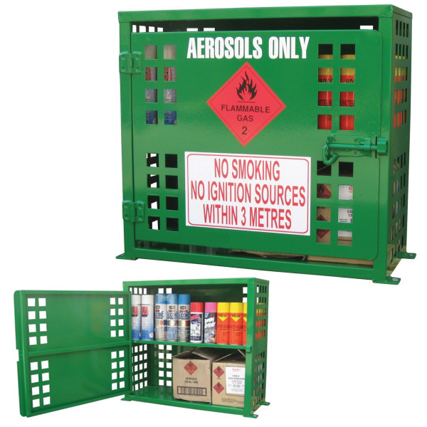 ASC60 | Aerosol Can - 60 Can Storage Cabinet | Class 2 Aerosol Storage | safety cabinet | safe storage | class 2 | Ecospill Brisbane Sydney Melbourne Perth Adelaide North Queensland | ACT | Australia | best dangerous goods storage