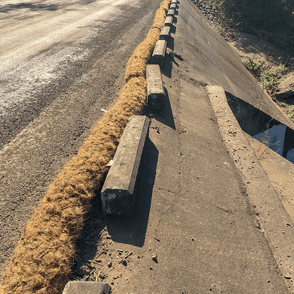 Coir Logs Road Construction | Construction sites | Erosion Control | QLD rains | Erosion Prevention | emergency erosion